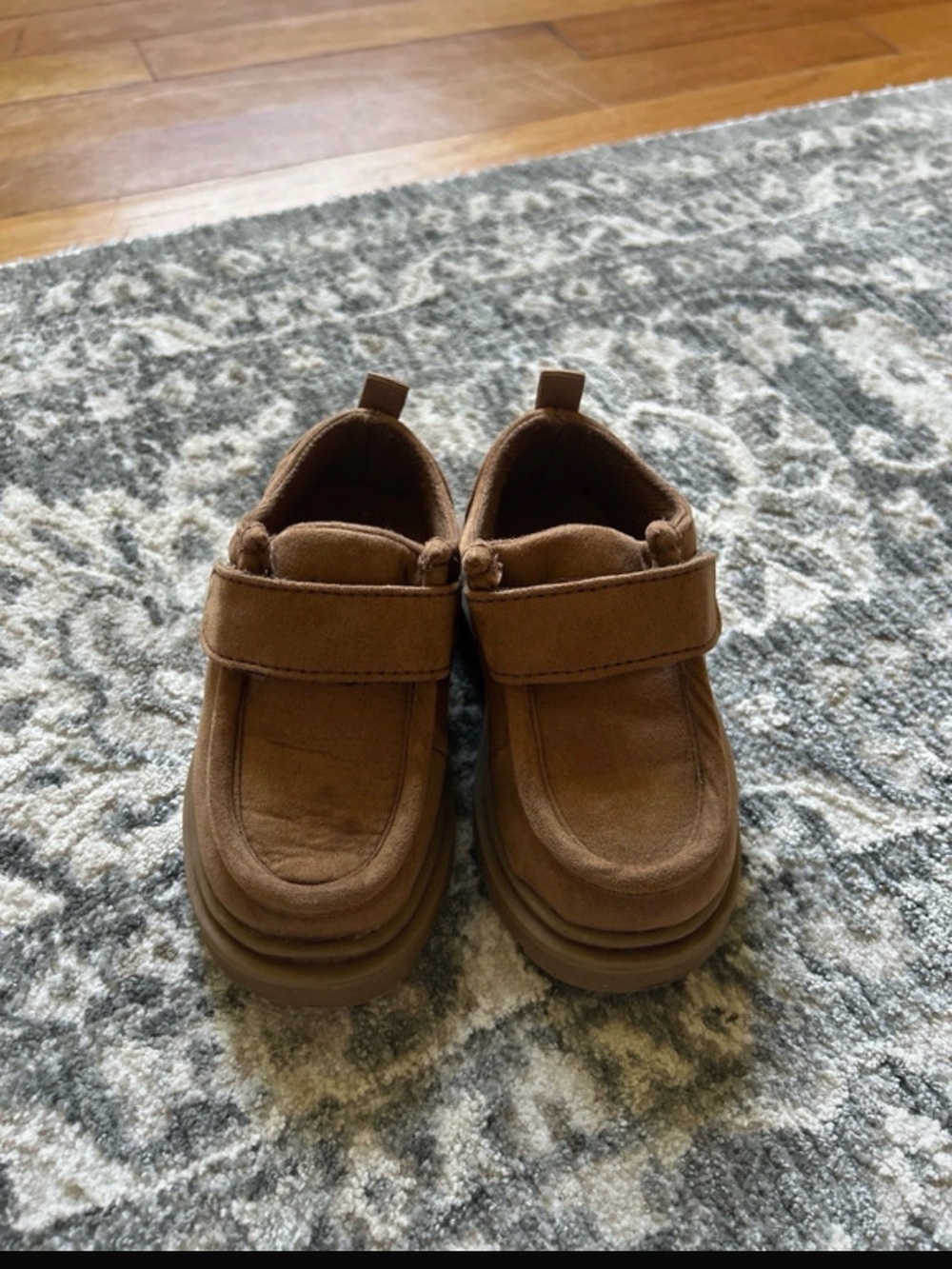 GAP Kids Brown Moccasin-Style Velcro Shoes